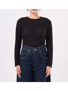 【リーバイス/Levis】のアニカ クルーネック トップ 人気、トレンドファッション・服の通販 founy(ファニー) ファッション Fashion レディースファッション Fashion for Women シアー Sheer, See-Through パターン Pattern, Design Print |ID:prp329100004733826