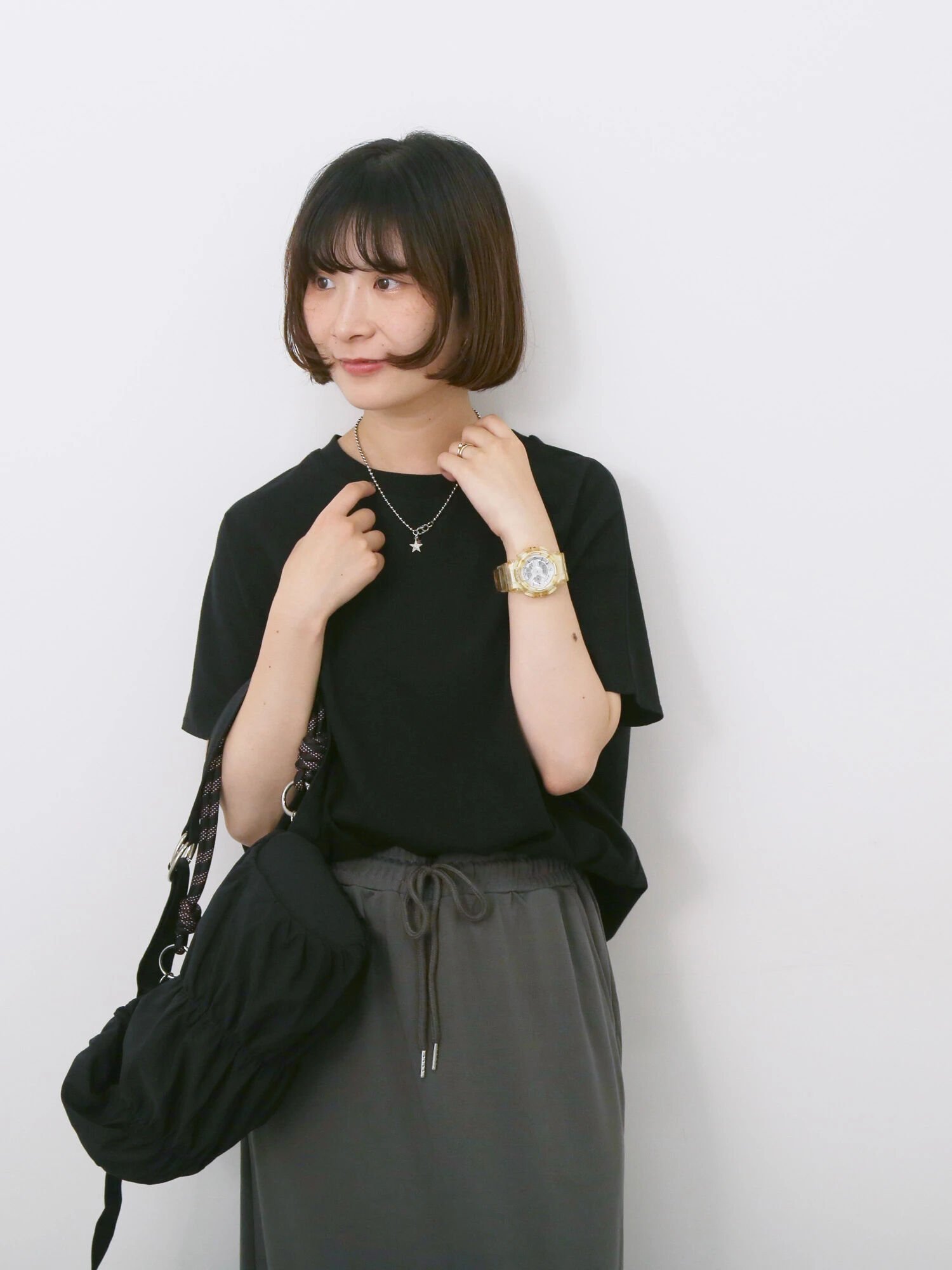 【サマンサモスモス/Samansa Mos2】の【USAコットン】アソートフレンチスリーブTシャツ インテリア・キッズ・メンズ・レディースファッション・服の通販 founy(ファニー) ファッション Fashion レディースファッション Fashion for Women トップス・カットソー Cut & Sew Tops シャツ・ブラウス・オフィスカジュアル Elegant Blouses & Button-Ups ロングTシャツ・Tシャツ Longline T-Shirts & Tees スリーブ Sleeve, Long Sleeve / Short Sleeve フレンチ French, French Style 定番 Standard, Basic Item ブラック|ID: prp329100004733874 ipo3291000000034799441