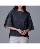 【アンタイトル/UNTITLED】の【一枚で着映える/五分袖】シアースリーブ プルオーバー ネイビー|ID: prp329100004733911 ipo3291000000034669383