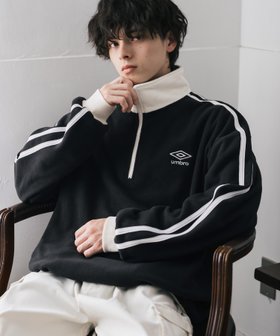 【ロッキーモンロー/Rocky Monroe】のUMBRO 別注コラボオーバーサイズサイドラインハーフジップフリース 人気、トレンドファッション・服の通販 founy(ファニー) ファッション Fashion レディースファッション Fashion for Women インナー Innerwear 春 Spring 秋 Autumn コラボ Collaboration, Collab シンプル Simple, Minimal ジップ Zip, Zipper スタンド Stand Collar, Upright Stand スポーツ Sports, Activewear バランス Balance, Style Balance 別注 Limited Edition, Custom Order メンズ Men's, Menswear ロング Long, Long-Length ワイド Wide, Wide Fit 冬 Winter / This Winter 再入荷 Restock / Back in Stock おすすめ Recommended / Our Picks エレガント 上品 Elegant |ID:prp329100004733943