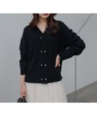 【アンデミュウ/Andemiu】の【手洗い可能】モヘアWキンボタンカーディガン 人気、トレンドファッション・服の通販 founy(ファニー) ファッション Fashion レディースファッション Fashion for Women トップス・カットソー Cut & Sew Tops カーディガン・羽織り Layered Style Cardigans エレガント 上品 Elegant シルク Silk, 100% Silk ジャケット Jacket, Outerwear スリット Slit, Slit Detail ダブル Double, Double-Breasted デコルテ Décolleté, Neckline フロント Front, Front Design 冬 Winter / This Winter thumbnail ブラック|ID: prp329100004733999 ipo3291000000034661631