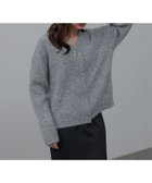 【アンデミュウ/Andemiu】の【手洗い可能】モヘアWキンボタンカーディガン 人気、トレンドファッション・服の通販 founy(ファニー) ファッション Fashion レディースファッション Fashion for Women トップス・カットソー Cut & Sew Tops カーディガン・羽織り Layered Style Cardigans エレガント 上品 Elegant シルク Silk, 100% Silk ジャケット Jacket, Outerwear スリット Slit, Slit Detail ダブル Double, Double-Breasted デコルテ Décolleté, Neckline フロント Front, Front Design 冬 Winter / This Winter thumbnail グレー|ID: prp329100004733999 ipo3291000000034661632