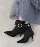 【ランダ/RANDA】の2WAY ビジュー*リボン ショートブーツ BLACK|ID: prp329100004734007 ipo3291000000034196295
