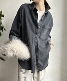 【ドゥドゥ/DouDou】の【新色追加】ダメージデニムシャツ 人気、トレンドファッション・服の通販 founy(ファニー) ファッション Fashion レディースファッション Fashion for Women トップス・カットソー Cut & Sew Tops シャツ・ブラウス・オフィスカジュアル Elegant Blouses & Button-Ups インナー Innerwear ヴィンテージ Vintage Style ジャケット Jacket, Outerwear スマート Smart, Elegant ダメージ Distressed, Destroyed バランス Balance, Style Balance フィット Fit, Slim Fit ロング Long, Long-Length S/S・春夏 SS, Spring/Summer, Warm Season 再入荷 Restock / Back in Stock 夏 Summer 2025年 2025 2025春夏・S/S Spring/Summer 2025 SS25 thumbnail ブラック|ID: prp329100004734010 ipo3291000000034580904