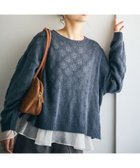 【スタディオ クリップ/studio CLIP】の5ゲージモヘアタッチニット×インナーセット 人気、トレンドファッション・服の通販 founy(ファニー) ファッション Fashion レディースファッション Fashion for Women トップス・カットソー Cut & Sew Tops ニット Knit Tops & Sweaters おすすめ Recommended / Our Picks インナー Innerwear カットソー Cut and Sewn Top シアー Sheer, See-Through シフォン Chiffon, Lightweight Fabric デニム Denim, Jeans Material パターン Pattern, Design Print エレガント 上品 Elegant thumbnail ネイビー88|ID: prp329100004734013 ipo3291000000034325642