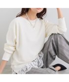 【インディヴィ/INDIVI】の【洗える/体型カバー】美シルエットニット オフホワイト|ID: prp329100004734032 ipo3291000000034240424
