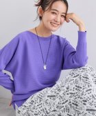 【インディヴィ/INDIVI】の【洗える/体型カバー】美シルエットニット パープル|ID: prp329100004734032 ipo3291000000034240428