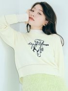 【リリーブラウン/Lily Brown】のLily Bearエンブロイダリーニットトップス 人気、トレンドファッション・服の通販 founy(ファニー) ファッション Fashion レディースファッション Fashion for Women トップス・カットソー Cut & Sew Tops ニット Knit Tops & Sweaters キャラクター Character, Licensed Characters スマート Smart, Elegant プリーツ Pleats, Pleated おすすめ Recommended / Our Picks エレガント 上品 Elegant thumbnail WHT[001]|ID: prp329100004734063 ipo3291000000034533874