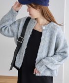 【ディスコート/Discoat】の【新色追加!/WEB限定】MIXブークレシャギーカーディガン ブルー|ID: prp329100004734083 ipo3291000000034252887