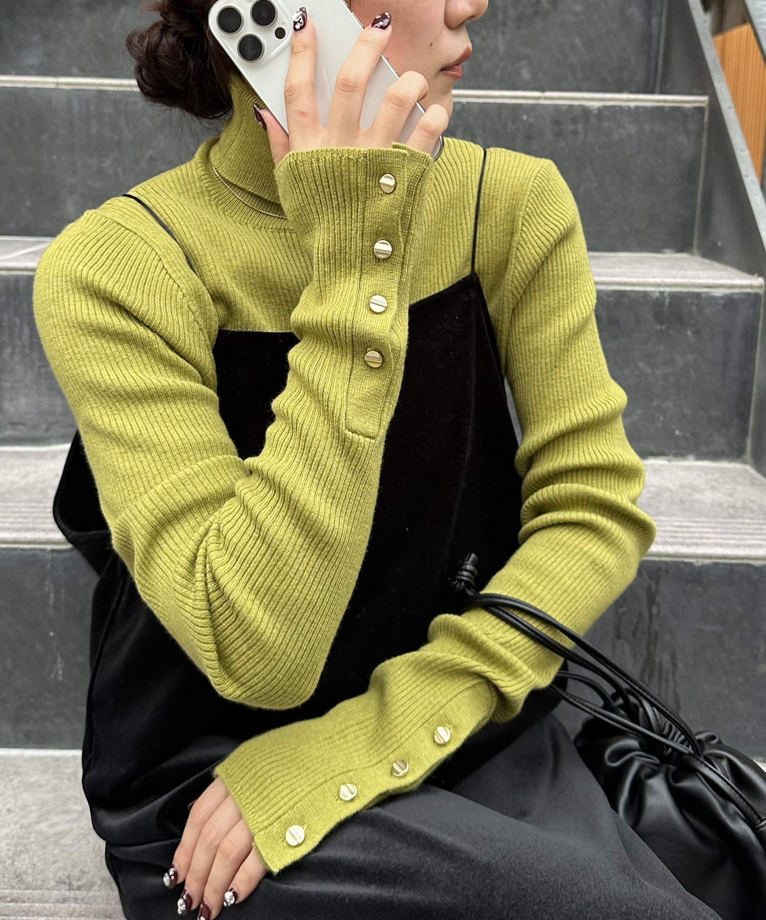 【ディスコート/Discoat】の【新色追加!】リブ袖口ボタンタートル《WEB限定カラーあり》 インテリア・キッズ・メンズ・レディースファッション・服の通販 founy(ファニー) ファッション Fashion レディースファッション Fashion for Women トップス・カットソー Cut & Sew Tops おすすめ Recommended / Our Picks インナー Innerwear ジャケット Jacket, Outerwear スラックス Slacks, Dress Pants タートル Turtleneck, Turtle Collar タートルネック Turtleneck, High Neck デニム Denim, Jeans Material フィット Fit, Slim Fit ベスト Vest, Waistcoat ピスタチオ|ID: prp329100004734092 ipo3291000000034883631