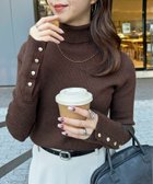 【ディスコート/Discoat】の【新色追加!】リブ袖口ボタンタートル《WEB限定カラーあり》 人気、トレンドファッション・服の通販 founy(ファニー) ファッション Fashion レディースファッション Fashion for Women トップス・カットソー Cut & Sew Tops おすすめ Recommended / Our Picks インナー Innerwear ジャケット Jacket, Outerwear スラックス Slacks, Dress Pants タートル Turtleneck, Turtle Collar タートルネック Turtleneck, High Neck デニム Denim, Jeans Material フィット Fit, Slim Fit ベスト Vest, Waistcoat thumbnail ブラウン|ID: prp329100004734092 ipo3291000000034883640