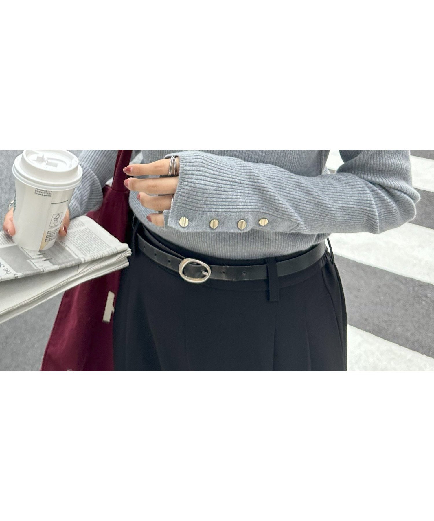 【ディスコート/Discoat】の【新色追加!】リブ袖口ボタンタートル《WEB限定カラーあり》 インテリア・キッズ・メンズ・レディースファッション・服の通販 founy(ファニー) ファッション Fashion レディースファッション Fashion for Women トップス・カットソー Cut & Sew Tops おすすめ Recommended / Our Picks インナー Innerwear ジャケット Jacket, Outerwear スラックス Slacks, Dress Pants タートル Turtleneck, Turtle Collar タートルネック Turtleneck, High Neck デニム Denim, Jeans Material フィット Fit, Slim Fit ベスト Vest, Waistcoat ライトグレー|ID: prp329100004734092 ipo3291000000034883645