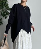 【ドゥドゥ/DouDou】の【WEB限定】ステッチアシメドルマンニット 人気、トレンドファッション・服の通販 founy(ファニー) ファッション Fashion レディースファッション Fashion for Women トップス・カットソー Cut & Sew Tops ニット Knit Tops & Sweaters アシンメトリー Asymmetrical Style スマート Smart, Elegant A/W・秋冬 Autumn/Winter 冬 Winter / This Winter 再入荷 Restock / Back in Stock 2025年 2025 2025-2026秋冬・A/W Autumn/Winter 2025–26 AW25–26 thumbnail ブラック|ID: prp329100004734113 ipo3291000000034593378