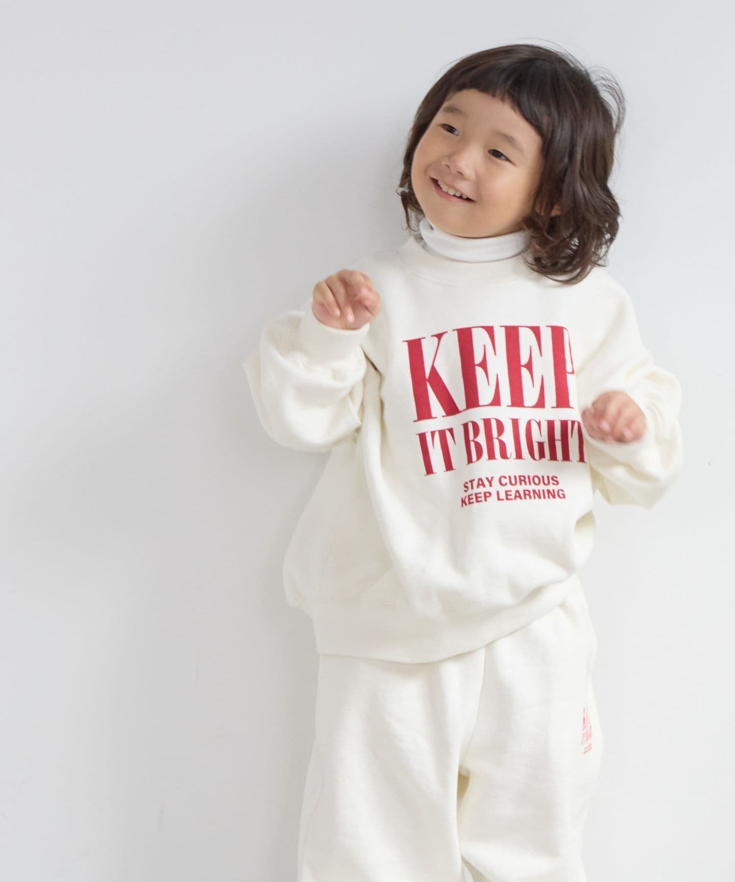 【ローリーズファーム/LOWRYS FARM / KIDS】のドルマンウラケプルオーバー インテリア・キッズ・メンズ・レディースファッション・服の通販 founy(ファニー) 　ファッション　Fashion　キッズファッション　Fashion for Kids　トップス・カットソー　Cut & Sew Tops　クール　Cool, Chic　シンプル　Simple, Minimal　セットアップ　Set-Up, Coordinated Outfit　バランス　Balance, Style Balance　定番　Standard, Basic Item　オフ|ID: prp329100004734116 ipo3291000000035032664