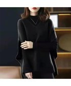 【ミニミニストア/miniministore】のニットベスト レディースチョッキ 重ね着 ブラック|ID: prp329100004734143 ipo3291000000034782357