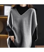 【ミニミニストア/miniministore】のニットベスト レディースチョッキ 重ね着 グレー|ID: prp329100004734143 ipo3291000000034902895
