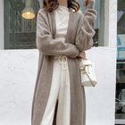 【ミニミニストア/miniministore】のロング ニットカーディガンレディース秋冬 モカ|ID: prp329100004734146 ipo3291000000034272052