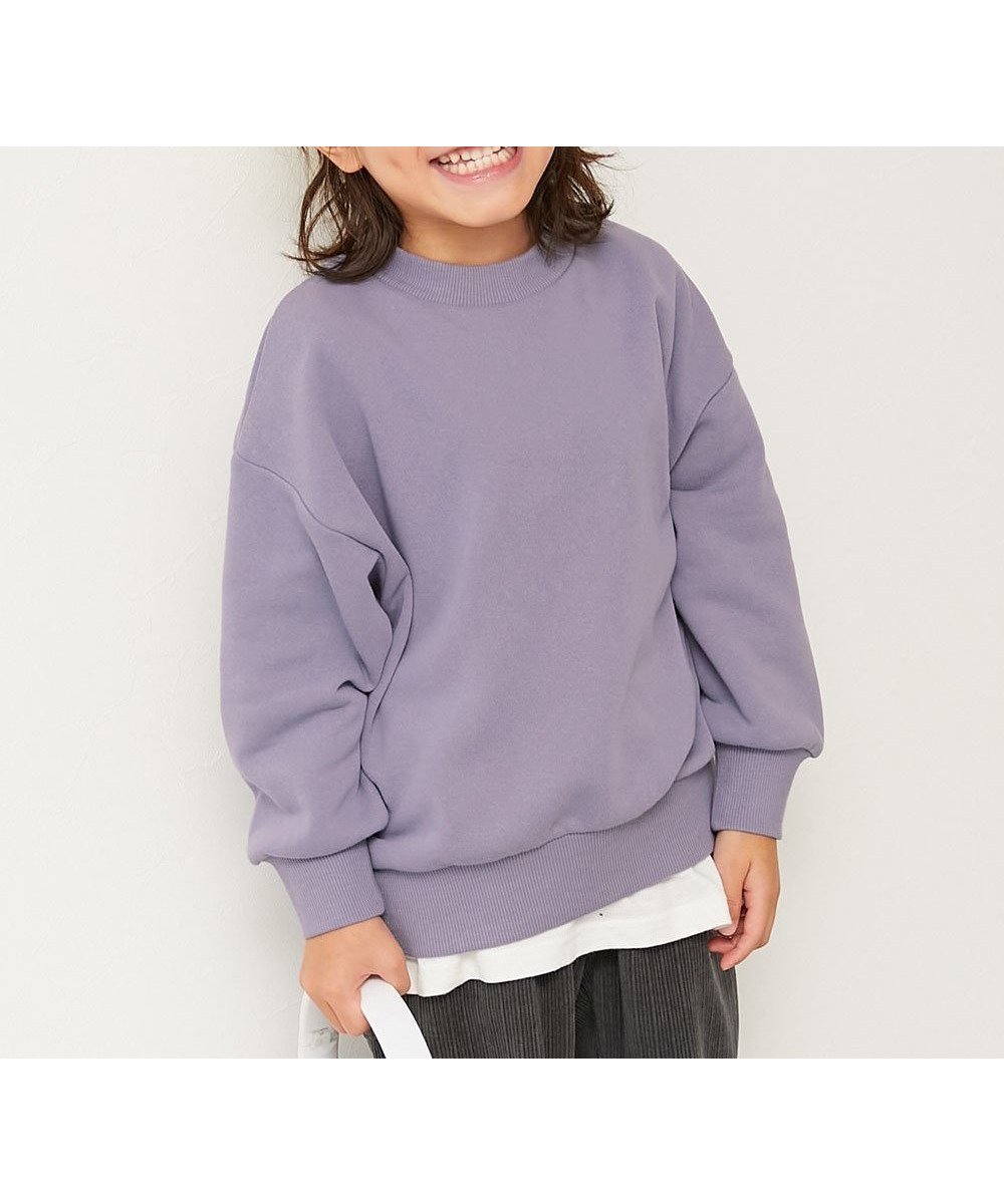 【デビロック/devirock / KIDS】の無地 スウェットトレーナー トレーナー トップス 25AW インテリア・キッズ・メンズ・レディースファッション・服の通販 founy(ファニー) ファッション Fashion キッズファッション Fashion for Kids トップス・カットソー Cut & Sew Tops トレーナー Sweatshirt, Trainer フィット Fit, Slim Fit ベーシック Basic, Essential 無地 Plain, Solid Color 2025年 2025 2025-2026秋冬・A/W Autumn/Winter 2025–26 AW25–26 008-Gバイオレット|ID: prp329100004734152 ipo3291000000034637089