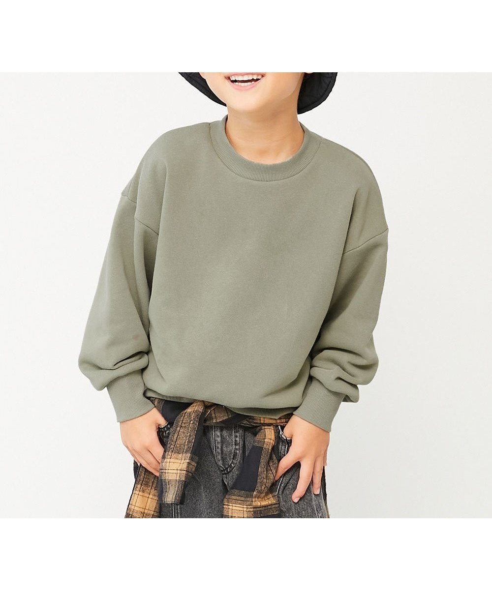 【デビロック/devirock / KIDS】の無地 スウェットトレーナー トレーナー トップス 25AW インテリア・キッズ・メンズ・レディースファッション・服の通販 founy(ファニー) ファッション Fashion キッズファッション Fashion for Kids トップス・カットソー Cut & Sew Tops トレーナー Sweatshirt, Trainer フィット Fit, Slim Fit ベーシック Basic, Essential 無地 Plain, Solid Color 2025年 2025 2025-2026秋冬・A/W Autumn/Winter 2025–26 AW25–26 006-Lカーキ|ID: prp329100004734152 ipo3291000000034637092