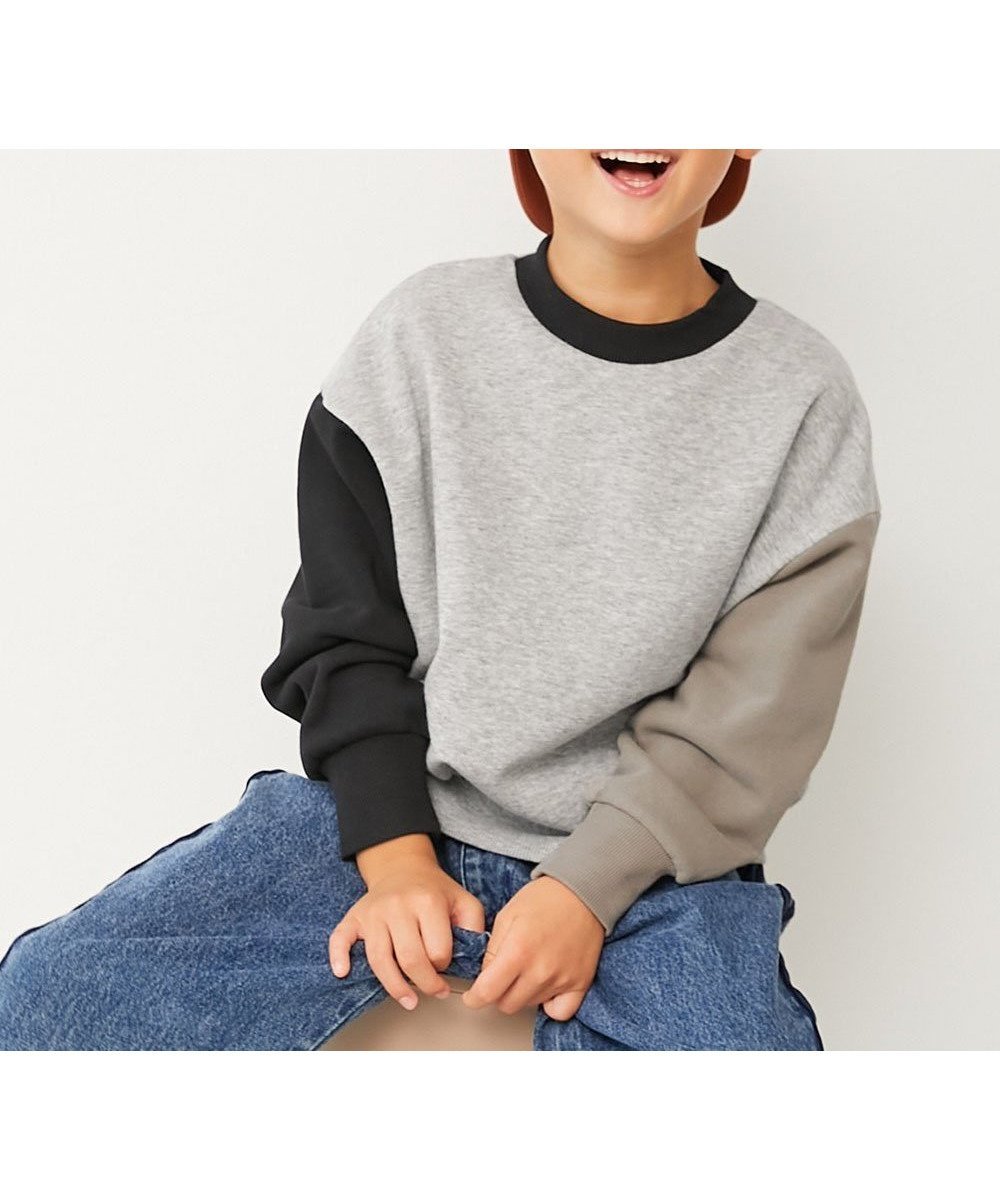 【デビロック/devirock / KIDS】の無地 スウェットトレーナー トレーナー トップス 25AW インテリア・キッズ・メンズ・レディースファッション・服の通販 founy(ファニー) ファッション Fashion キッズファッション Fashion for Kids トップス・カットソー Cut & Sew Tops トレーナー Sweatshirt, Trainer フィット Fit, Slim Fit ベーシック Basic, Essential 無地 Plain, Solid Color 2025年 2025 2025-2026秋冬・A/W Autumn/Winter 2025–26 AW25–26 021-クレイジー-杢グレー|ID: prp329100004734152 ipo3291000000034637100