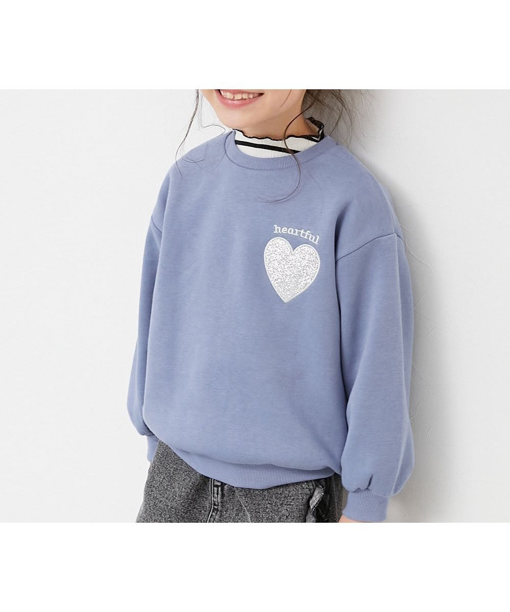 【デビロック/devirock / KIDS】のキラキラ ハート 裏起毛トレーナー トレーナー トップス 25AW 人気、トレンドファッション・服の通販 founy(ファニー) ファッション Fashion キッズファッション Fashion for Kids トップス・カットソー Cut & Sew Tops デニム Denim, Jeans Material トレーナー Sweatshirt, Trainer ワイド Wide, Wide Fit おすすめ Recommended / Our Picks 2025年 2025 2025-2026秋冬・A/W Autumn/Winter 2025–26 AW25–26 other-1|ID: prp329100004734170 ipo3291000000034540769