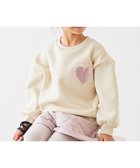 【デビロック/devirock / KIDS】のキラキラ ハート 裏起毛トレーナー トレーナー トップス 25AW 人気、トレンドファッション・服の通販 founy(ファニー) ファッション Fashion キッズファッション Fashion for Kids トップス・カットソー Cut & Sew Tops デニム Denim, Jeans Material トレーナー Sweatshirt, Trainer ワイド Wide, Wide Fit おすすめ Recommended / Our Picks 2025年 2025 2025-2026秋冬・A/W Autumn/Winter 2025–26 AW25–26 thumbnail 002-アイボリー|ID: prp329100004734170 ipo3291000000034540774