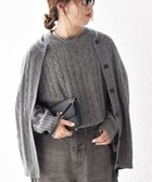 【シップス フォー ウィメン/SHIPS】の【WEB限定】SHIPS any 手洗い可能 ヤク ケーブル クルーネック ニット プルオーバー 2 グレー|ID: prp329100004734196 ipo3291000000034779580