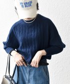 【シップス フォー ウィメン/SHIPS】の【WEB限定】SHIPS any 手洗い可能 ヤク ケーブル クルーネック ニット プルオーバー 2 ネイビー|ID: prp329100004734196 ipo3291000000034779586