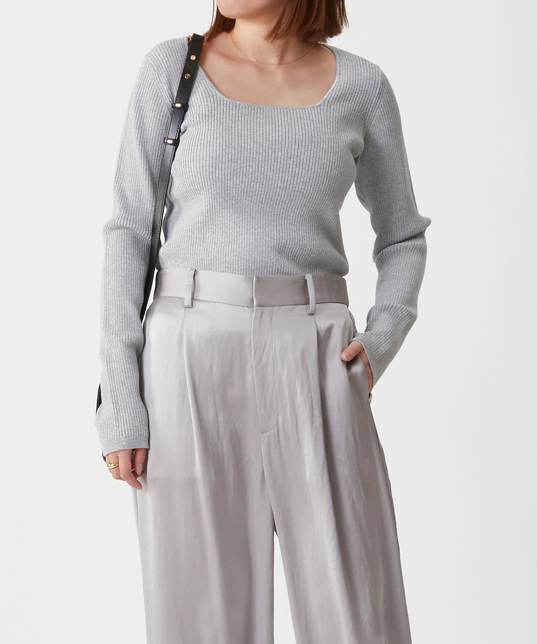 【プルミエ アロンディスモン/1er Arrondissement / MEN】のスクエアネックストレッチリブプルオーバー 人気、トレンドファッション・服の通販 founy(ファニー) 　ファッション　Fashion　メンズファッション　Fashion for Men　トップス・カットソー　Cut & Sew Tops　インナー　Innerwear　ジャケット　Jacket, Outerwear　フェミニン　Feminine, Girly　ベーシック　Basic, Essential　 other-1|ID: prp329100004734198 ipo3291000000034197432