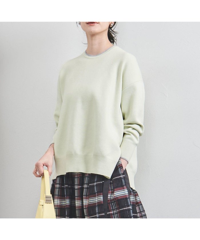 【ユナイテッドアローズ/UNITED ARROWS】のスムース クルーネックニット インテリア・キッズ・メンズ・レディースファッション・服の通販 founy(ファニー) https://founy.com/ ファッション Fashion レディースファッション Fashion for Women トップス・カットソー Cut & Sew Tops ニット Knit Tops & Sweaters ギャザー Gathered, Ruffled シンプル Simple, Minimal ストレート Straight, Straight Cut スリット Slit, Slit Detail タイトスカート Pencil Skirt, Tight Skirt 人気 Popular, Best Seller ボトム Bottoms, Lower Wear ワイド Wide, Wide Fit アウトレット Outlet / Clearance おすすめ Recommended / Our Picks |ID: prp329100004734232 ipo3291000000034390017