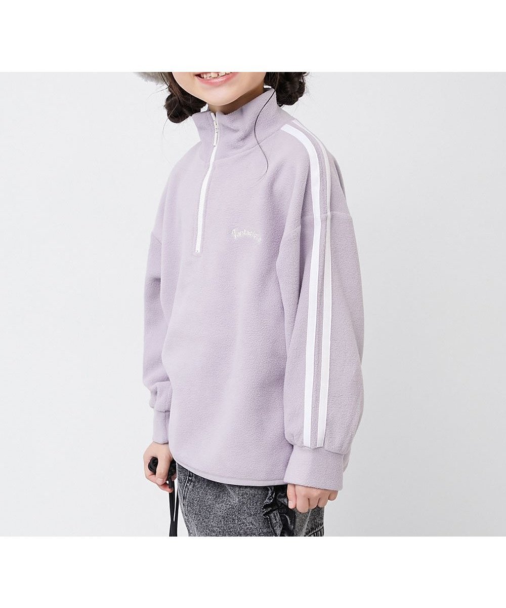 【デビロック/devirock / KIDS】のエアリーフリース ハーフジップ プルオーバー トレーナー トップス 25AW インテリア・キッズ・メンズ・レディースファッション・服の通販 founy(ファニー) 　ファッション　Fashion　キッズファッション　Fashion for Kids　トップス・カットソー　Cut & Sew Tops　スニーカー　Sneakers, Trainers　トレンド　Trend, Trending Now　トレーナー　Sweatshirt, Trainer　ミニスカート　Mini Skirt, Short Skirt　ロング　Long, Long-Length　おすすめ　Recommended / Our Picks　2025年　2025　2025-2026秋冬・A/W　Autumn/Winter 2025–26 AW25–26　007-ライン-Dバイオレット|ID: prp329100004734244 ipo3291000000034405658