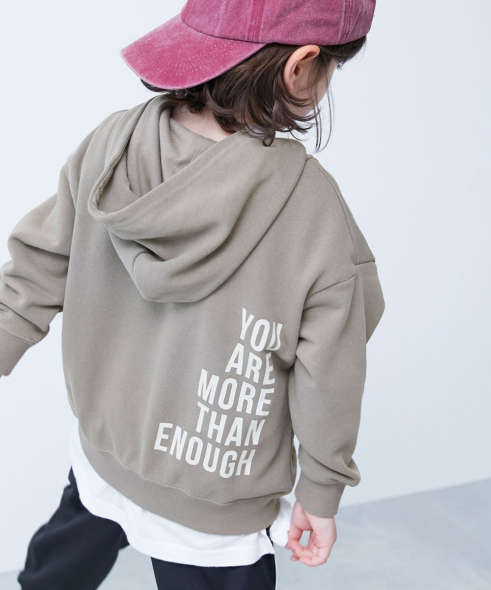 【デビロック/devirock / KIDS】のデビラボ プリント プルパーカー プルパーカー パーカー トップス 25AW インテリア・キッズ・メンズ・レディースファッション・服の通販 founy(ファニー) 　ファッション　Fashion　キッズファッション　Fashion for Kids　トップス・カットソー　Cut & Sew Tops　トレンド　Trend, Trending Now　パーカー　Hoodie, Parka　プリント　Print, Printed Pattern　おすすめ　Recommended / Our Picks　2025年　2025　2025-2026秋冬・A/W　Autumn/Winter 2025–26 AW25–26　007-バックロゴ-Dグレージュ|ID: prp329100004734248 ipo3291000000034405576