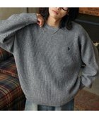 【フリークスストア/FREAK'S STORE】の別注 刺繍畔編みクルーネックニット 25AW グレー|ID: prp329100004734254 ipo3291000000034197784