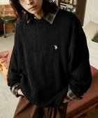 【フリークスストア/FREAK'S STORE】の別注 刺繍畔編みクルーネックニット 25AW ブラック|ID: prp329100004734254 ipo3291000000034197785