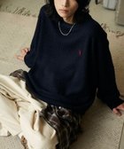 【フリークスストア/FREAK'S STORE】の別注 刺繍畔編みクルーネックニット 25AW ネイビー|ID: prp329100004734254 ipo3291000000034197788