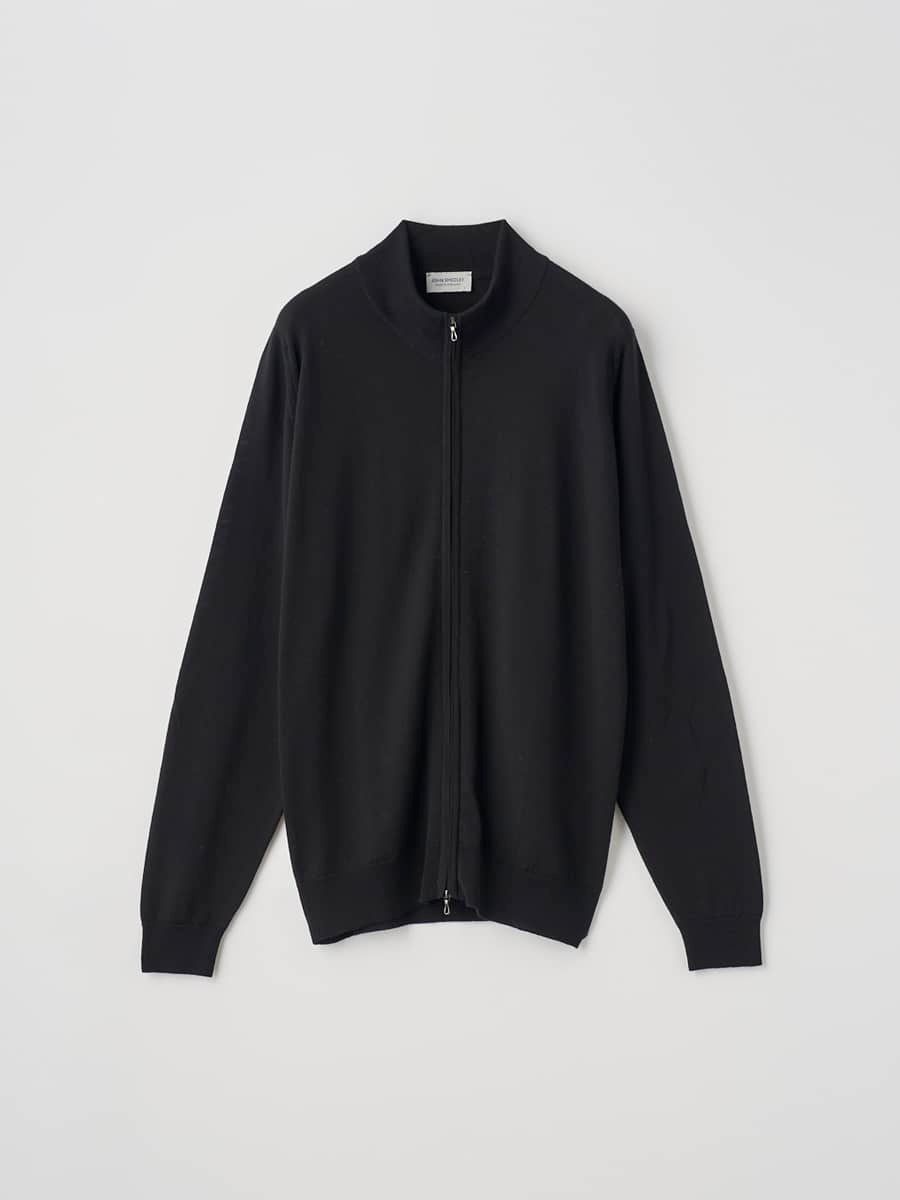 【ジョンスメドレー/JOHN SMEDLEY / MEN】の24G STANDARD FIT インテリア・キッズ・メンズ・レディースファッション・服の通販 founy(ファニー) 　ファッション　Fashion　メンズファッション　Fashion for Men　春　Spring　秋　Autumn　シェイプ　Shape, Slim Fit　スウェット / スエット　Sweatshirt, Sweatwear　スタイリッシュ　Stylish, Fashionable　スタンダード　Standard, Basic　スタンド　Stand Collar, Upright Stand　スリム　Slim, Slim Fit　バランス　Balance, Style Balance　フィット　Fit, Slim Fit　冬　Winter / This Winter　A/W・秋冬　Autumn/Winter　エレガント 上品　Elegant　BLACK|ID: prp329100004734277 ipo3291000000034197906