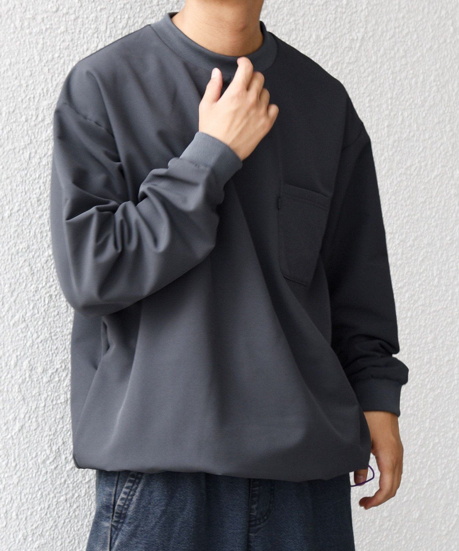 【シップス/SHIPS / MEN】のSHIPS any 洗濯機可能 ストレッチ 裏起毛 ウォーム アーバン ピステ (セットアップ対応) インテリア・キッズ・メンズ・レディースファッション・服の通販 founy(ファニー) 　ファッション　Fashion　メンズファッション　Fashion for Men　セットアップ　Matching Sets　ウォーム　Warm Fabric　シンプル　Simple, Minimal　スウェット / スエット　Sweatshirt, Sweatwear　ストレッチ　Stretch, Stretchy Fabric　スピンドル　Spindle, Drawcord　セットアップ　Set-Up, Coordinated Outfit　バランス　Balance, Style Balance　ポケット　Pocket, Pocket Detail　ダークグレー|ID: prp329100004734374 ipo3291000000034198437