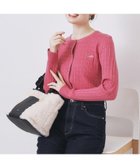 【インデックス/INDEX】のクルーネックケーブルカーディガン【洗濯機OK】 人気、トレンドファッション・服の通販 founy(ファニー) ファッション Fashion レディースファッション Fashion for Women トップス・カットソー Cut & Sew Tops カーディガン・羽織り Layered Style Cardigans カーディガン Cardigan, Knitwear シンプル Simple, Minimal スマート Smart, Elegant ワンポイント One Point, Statement Accent エレガント 上品 Elegant thumbnail ピンク|ID: prp329100004734390 ipo3291000000034708791