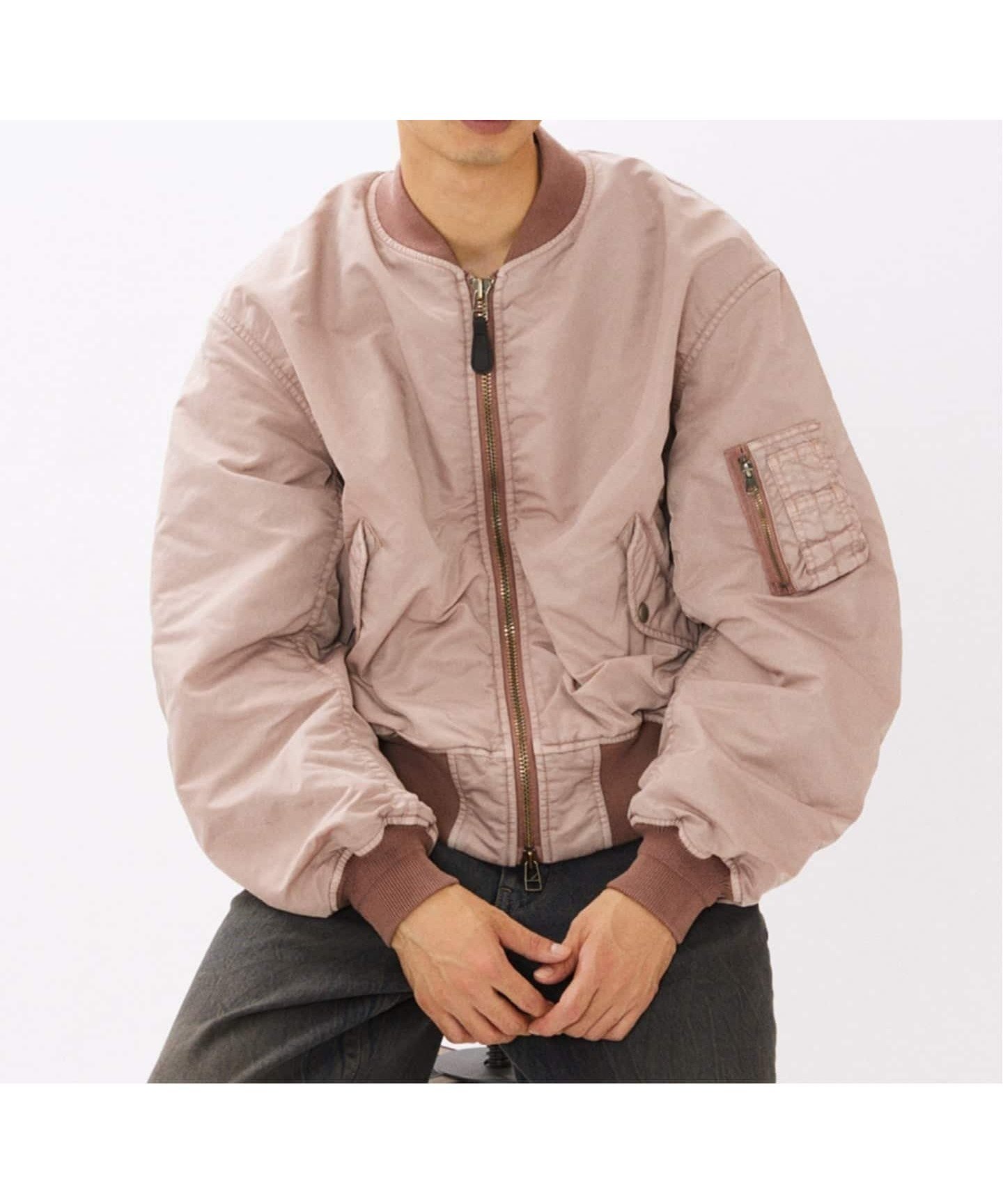 【ジャーナルスタンダード/JOURNAL STANDARD / MEN】のオーバー フィット ボンバー ブルゾン インテリア・キッズ・メンズ・レディースファッション・服の通販 founy(ファニー) 　ファッション　Fashion　メンズファッション　Fashion for Men　コンパクト　Compact, Small Size　バランス　Balance, Style Balance　フィット　Fit, Slim Fit　ブルゾン　Blouson, Bomber Jacket　ポケット　Pocket, Pocket Detail　ミリタリー　Military, Army Style　今季　This Season, Current Season　ピンク|ID: prp329100004734391 ipo3291000000034198523