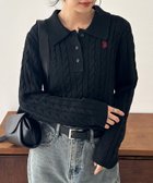 【ラナン/Ranan】のRanan/ U.S.P 刺繍長袖ケーブルポロニット 人気、トレンドファッション・服の通販 founy(ファニー) ファッション Fashion レディースファッション Fashion for Women トップス・カットソー Cut & Sew Tops ニット Knit Tops & Sweaters イタリア Italy 春 Spring 腕時計 Wristwatch コレクション Collection, Seasonal Line シンプル Simple, Minimal タイトスカート Pencil Skirt, Tight Skirt デニム Denim, Jeans Material トレンド Trend, Trending Now 定番 Standard, Basic Item 長袖 Long Sleeve, Full Sleeve ボトム Bottoms, Lower Wear ポロシャツ Polo Shirt, Collared Tee 別注 Limited Edition, Custom Order 半袖 Short Sleeve, Half Sleeve メンズ Men's, Menswear ロング Long, Long-Length 楽ちん Easy Fit, Comfortable A/W・秋冬 Autumn/Winter おすすめ Recommended / Our Picks ビジネス 仕事 通勤 Business / Work / Commuting 2025年 2025 2025-2026秋冬・A/W Autumn/Winter 2025–26 AW25–26 thumbnail BL|ID: prp329100004734456 ipo3291000000034449458