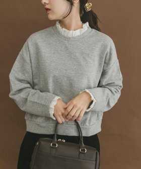 【アイテムズアーバンリサーチ/ITEMS URBAN RESEARCH】のフリルドッキングスウェット 人気、トレンドファッション・服の通販 founy(ファニー) ファッション Fashion レディースファッション Fashion for Women トップス・カットソー Cut & Sew Tops レディースパーカー・カジュアルフーディー Casual Hoodies & Sweatshirts スウェット・クルーネックトップス Sweatshirts & Crewnecks / Relaxed Fit Sweat Tops 2025年 2025 2025-2026秋冬・A/W Autumn/Winter 2025–26 AW25–26 冬 Winter / This Winter スウェット / スエット Sweatshirt, Sweatwear ドッキング Docking, Mixed Material バランス Balance, Style Balance フリル Frill, Ruffle ボトム Bottoms, Lower Wear A/W・秋冬 Autumn/Winter |ID:prp329100004734483