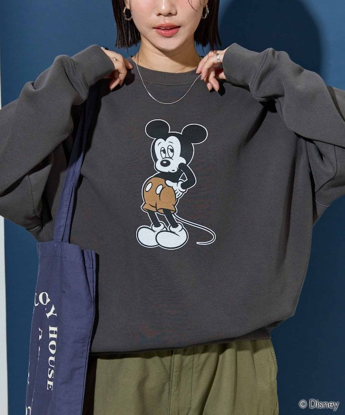 【フリークスストア/FREAK'S STORE】の別注/Mickey Mouse/ミッキーマウス/前後 プリン トvintage 加工 スウェット【限定展開】 25AW インテリア・キッズ・メンズ・レディースファッション・服の通販 founy(ファニー) ファッション Fashion レディースファッション Fashion for Women トップス・カットソー Cut & Sew Tops レディースパーカー・カジュアルフーディー Casual Hoodies & Sweatshirts スウェット・クルーネックトップス Sweatshirts & Crewnecks / Relaxed Fit Sweat Tops 2025年 2025 2025-2026秋冬・A/W Autumn/Winter 2025–26 AW25–26 冬 Winter / This Winter スウェット / スエット Sweatshirt, Sweatwear スペシャル Special, Limited Edition ビッグ Big, Oversized プリント Print, Printed Pattern ベーシック Basic, Essential ヴィンテージ Vintage Style 人気 Popular, Best Seller 別注 Limited Edition, Custom Order A/W・秋冬 Autumn/Winter ブラック|ID: prp329100004734489 ipo3291000000034918271