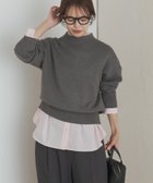 【アーバンリサーチ ドアーズ/URBAN RESEARCH DOORS】の『WEB/一部店舗限定カラー』ボトルネックKNITプルオーバー TOP GRAY|ID: prp329100004734512 ipo3291000000034417957