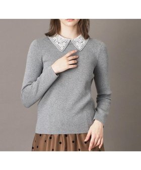 【ドレステリア/DRESSTERIOR】の2WAYレースカラーニット 人気、トレンドファッション・服の通販 founy(ファニー) ファッション Fashion レディースファッション Fashion for Women トップス・カットソー Cut & Sew Tops ニット Knit Tops & Sweaters インナー Innerwear 春 Spring 秋 Autumn キャミワンピース Cami Dress, Slip Dress コンパクト Compact, Small Size シンプル Simple, Minimal ジャケット Jacket, Outerwear バランス Balance, Style Balance パール Pearl, Pearl Accent レース Lace, Lace Fabric |ID:prp329100004734550