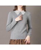 【ドレステリア/DRESSTERIOR】の2WAYレースカラーニット 人気、トレンドファッション・服の通販 founy(ファニー) ファッション Fashion レディースファッション Fashion for Women トップス・カットソー Cut & Sew Tops ニット Knit Tops & Sweaters インナー Innerwear 春 Spring 秋 Autumn キャミワンピース Cami Dress, Slip Dress コンパクト Compact, Small Size シンプル Simple, Minimal ジャケット Jacket, Outerwear バランス Balance, Style Balance パール Pearl, Pearl Accent レース Lace, Lace Fabric thumbnail チャコールグレー|ID: prp329100004734550 ipo3291000000034512708