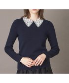 【ドレステリア/DRESSTERIOR】の2WAYレースカラーニット 人気、トレンドファッション・服の通販 founy(ファニー) ファッション Fashion レディースファッション Fashion for Women トップス・カットソー Cut & Sew Tops ニット Knit Tops & Sweaters インナー Innerwear 春 Spring 秋 Autumn キャミワンピース Cami Dress, Slip Dress コンパクト Compact, Small Size シンプル Simple, Minimal ジャケット Jacket, Outerwear バランス Balance, Style Balance パール Pearl, Pearl Accent レース Lace, Lace Fabric thumbnail ネイビー|ID: prp329100004734550 ipo3291000000034512711