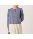【プロポーション ボディドレッシング/PROPORTION BODY DRESSING】のハンドウォッシャブル シルク混ニットカーディガン 人気、トレンドファッション・服の通販 founy(ファニー) ファッション Fashion レディースファッション Fashion for Women トップス・カットソー Cut & Sew Tops ニット Knit Tops & Sweaters カーディガン・羽織り Layered Style Cardigans カーディガン Cardigan, Knitwear シルク Silk, 100% Silk フロント Front, Front Design メタル Metal, Metal Parts thumbnail ブルー|ID: prp329100004734563 ipo3291000000034882092