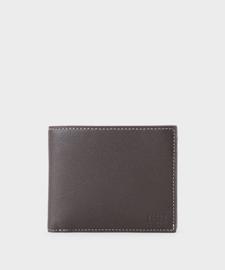 【タケオキクチ/TAKEO KIKUCHI / MEN】のゴードスキン 2つ折り財布 インテリア・キッズ・メンズ・レディースファッション・服の通販 founy(ファニー) 　ファッション　Fashion　メンズファッション　Fashion for Men　インナー　Innerwear　コンパクト　Compact, Small Size　シンプル　Simple, Minimal　スマート　Smart, Elegant　トレンド　Trend, Trending Now　ベーシック　Basic, Essential　ポケット　Pocket, Pocket Detail　財布　Wallet, Purse　軽量　Lightweight, Ultra Light　ブラウン|ID: prp329100004734575 ipo3291000000034201125