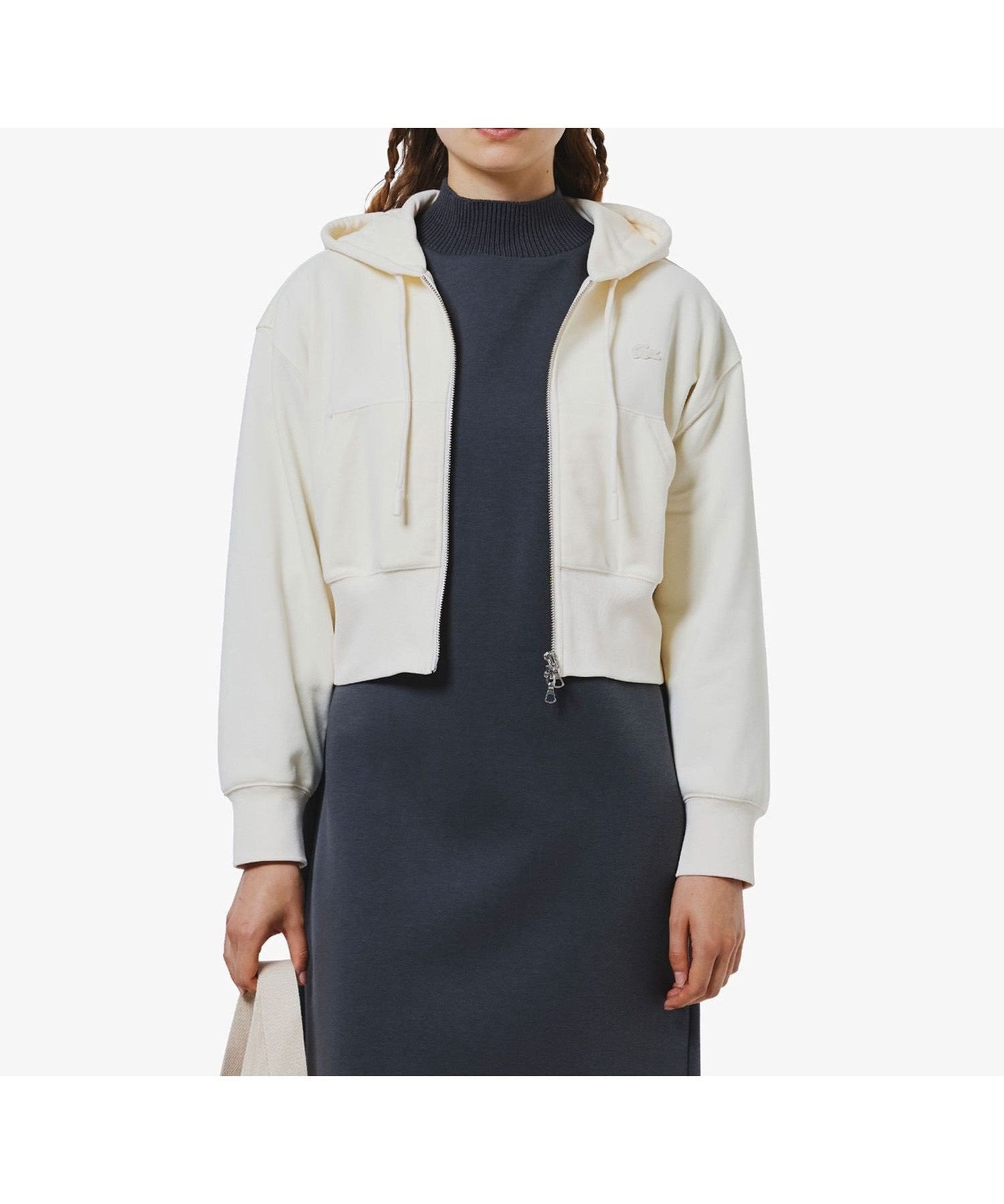 【ラコステ/LACOSTE】の裏パイルクロップドジップフーディー インテリア・キッズ・メンズ・レディースファッション・服の通販 founy(ファニー) ファッション Fashion レディースファッション Fashion for Women クロップド Cropped, Short Length スリーブ Sleeve, Long Sleeve / Short Sleeve セットアップ Set-Up, Coordinated Outfit ダブル Double, Double-Breasted トレンド Trend, Trending Now バランス Balance, Style Balance フォルム Silhouette, Form フロント Front, Front Design オフホワイト|ID: prp329100004734587 ipo3291000000034579671