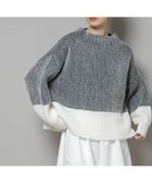 【ナノ ユニバース/nano universe】のシャドーストライプニットプルオーバー ブラック|ID:prp329100004734618